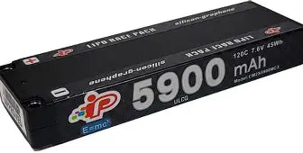 Intellect LiPo LiHV 5900mAh 2S 19.5mm Stick 7.6v