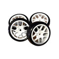 Ride FWD 1/10 Belted TR09 Slick Tyres 10 Spoke - White
